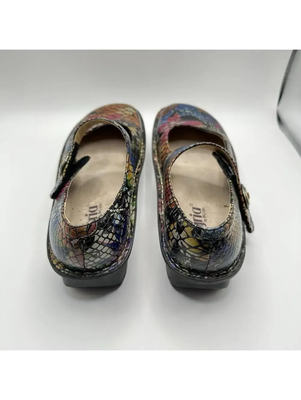 Alegria PAL-724 Womens Size 40 / US 9 Multi Color Snake Mary Janes Nurse PG Lite